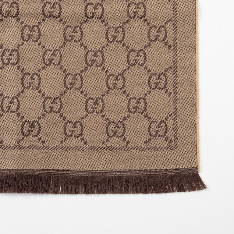 Gucci, halsduk, "GG Jaquard Knitted Scarf".