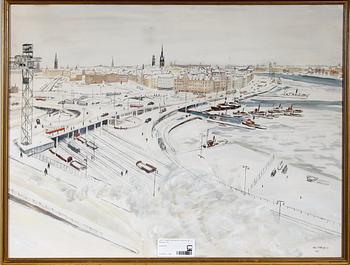 KARL DAHLQVIST, akvarell, sign  o dat 1941.