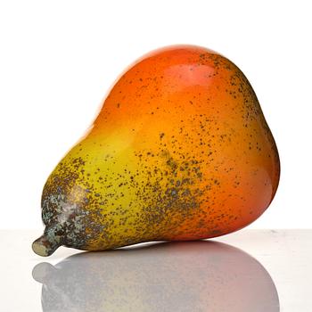 Hans Hedberg, a faience sculpture of a pear. Biot, France.