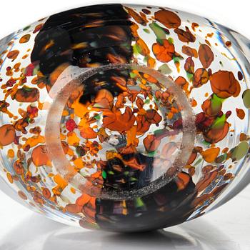 Vicke Lindstrand, vas, glas, "Höst", Kosta, 1950-60-tal.