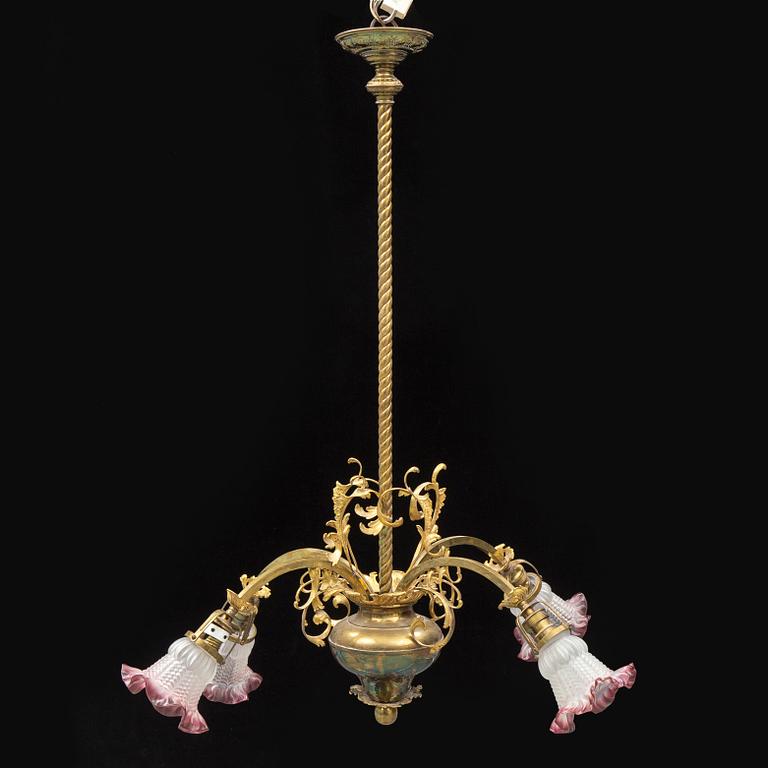 A ca 1900 ceiling light.