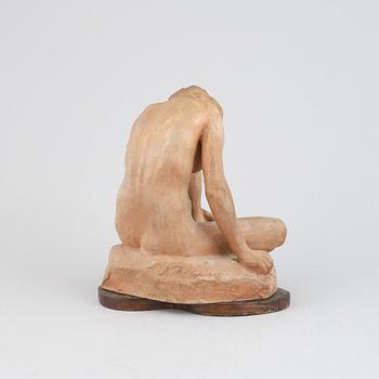 Nils Möllerberg, skulptur, terracotta, signerad.