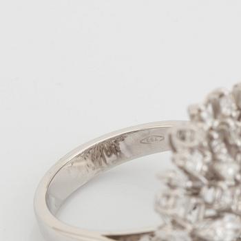 Diamond cocktail ring.