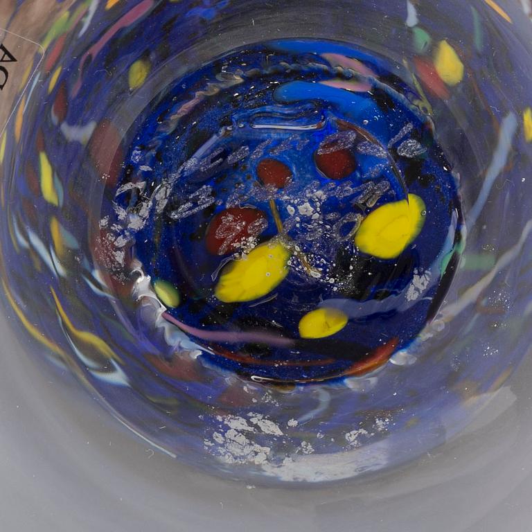 a glass vase for Kosta Boda Artist Collection, signed.