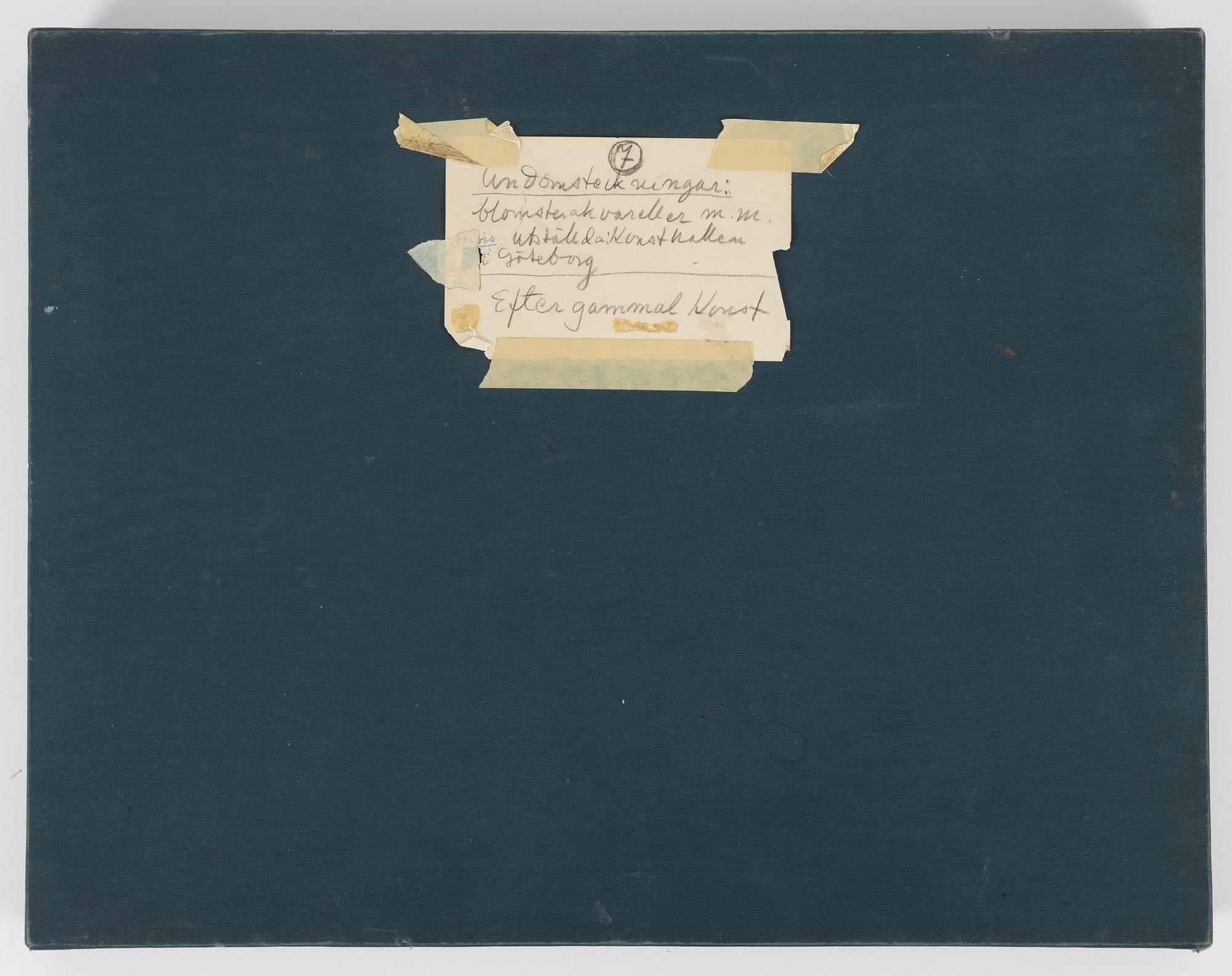 Birger Simonsson, portfolio with 62 drawings. watercolours, pencildrawings.