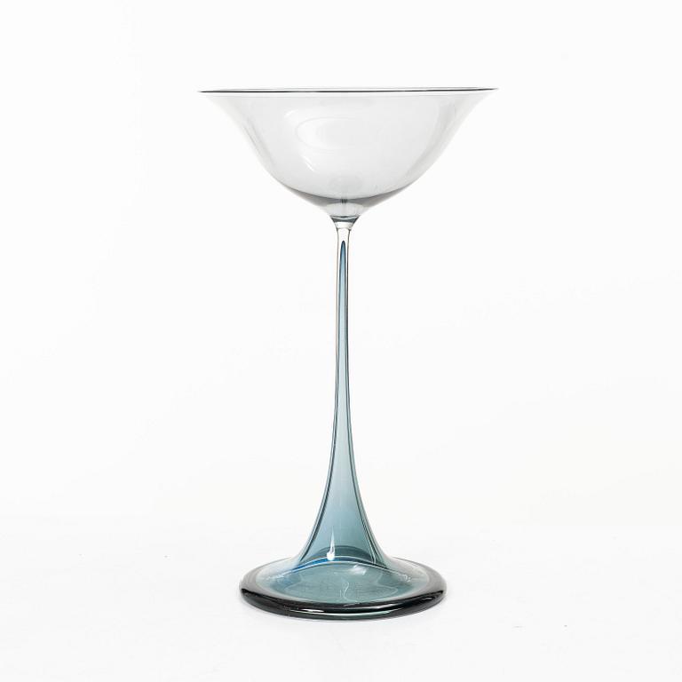 Nils Landberg, a tulip glass, Orrefors Expo, 1957.