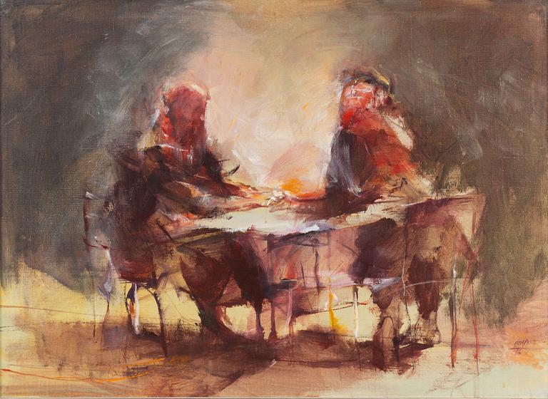 Berndt Wennström, olja på duk, signerad.