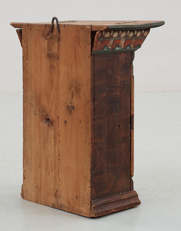 HÄNGSKÅP, allmoge, dat 1804.