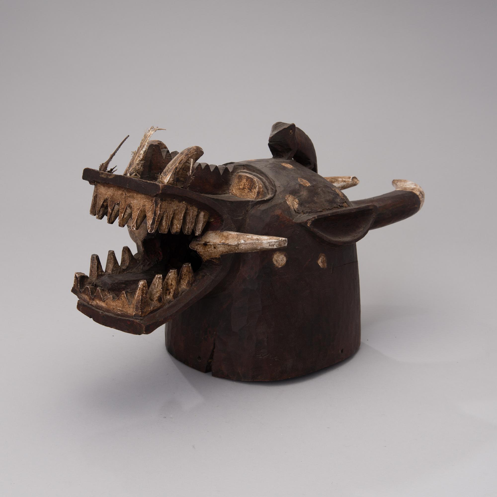 WANYUGO-MASK, Senufo-folket, Elfenbenskusten, Afrika.