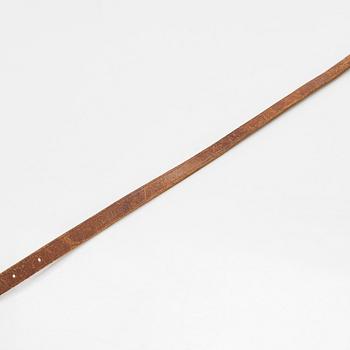 Alexander Calder, belt buckle with leather strap 1938.