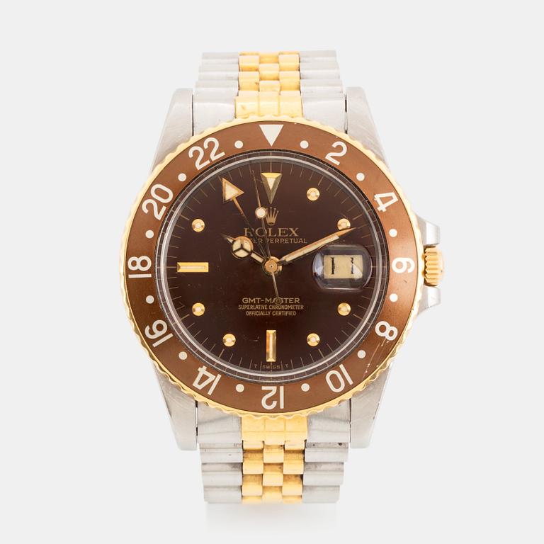 Rolex, GMT-Master, "Root beer", "Nipple Dial", wristwatch, 40 mm.