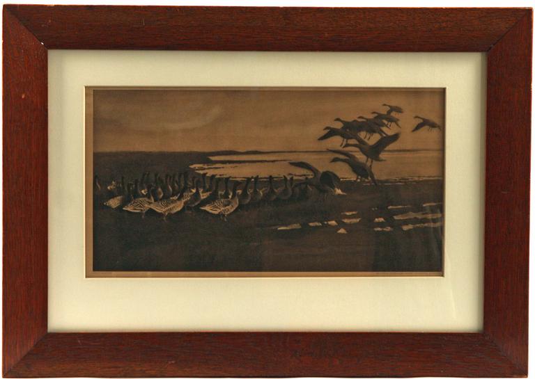 BRUNO LILJEFORS, reproduktioner, 2 st, AB Hallins konsthandel.