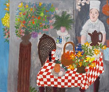 594. Lennart Jirlow, Chef by the table.