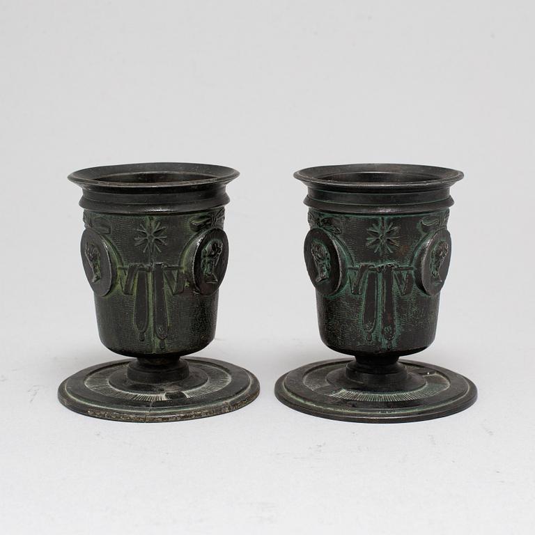 URNOR, ett par, Grand Tour-souvenir, sent 1800-tal.