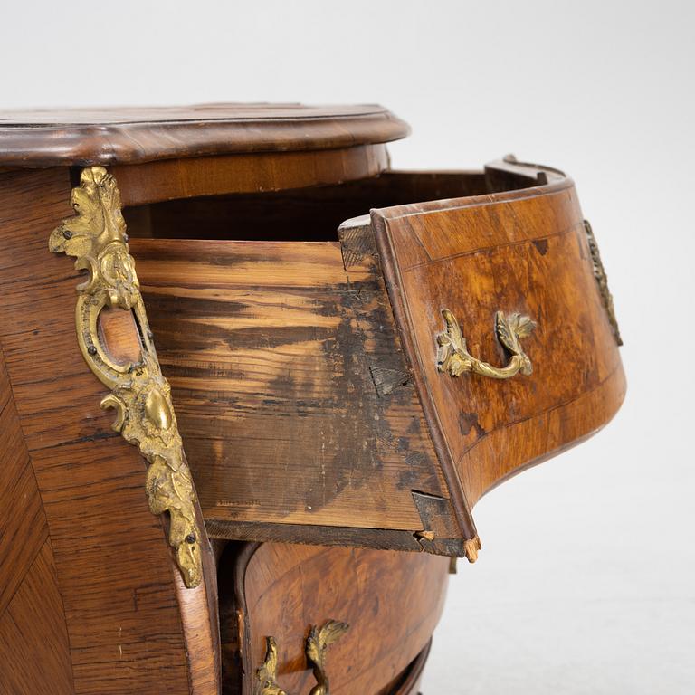 A Rococo chest of drawers, Sweden, second half of the 20th Century.
