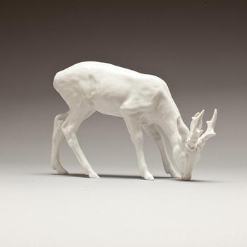 FIGURIN, porslin. Meissen Weiss.