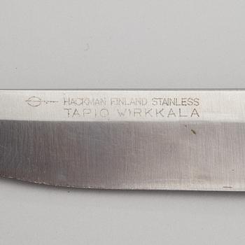 TAPIO WIRKKALA, PUUKKO-KNIVAR, 2 ST. Märkt Hackman Finland Stainless Tapio Wirkkala. Formgiven 1961.