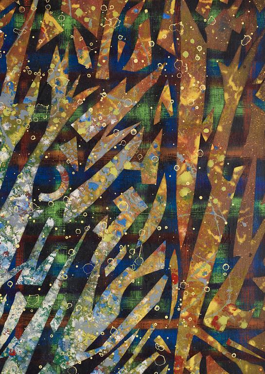 Alfred Boman, mixed media on canvas in artist's frame, signed and dated 2013 verso.
