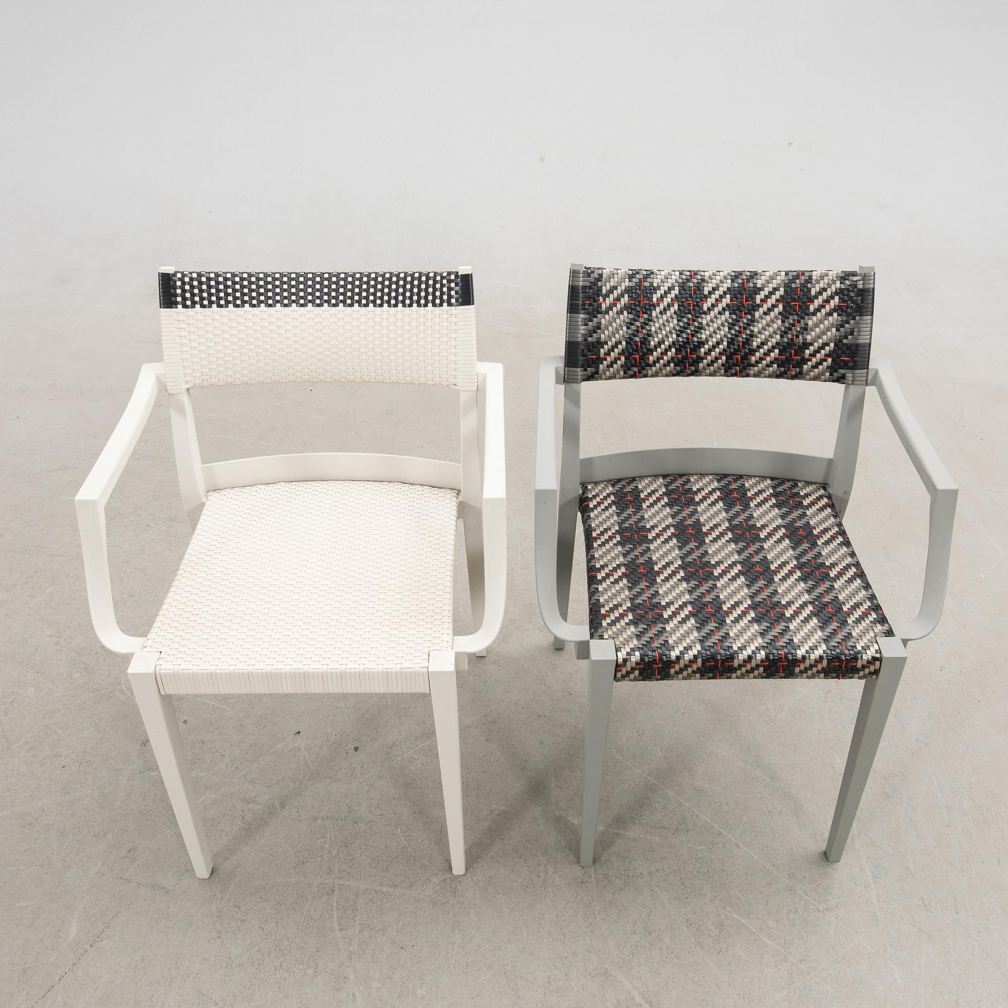 Philippe Starck, stolar, 8 st, "Play", Dedon, 2000-tal.