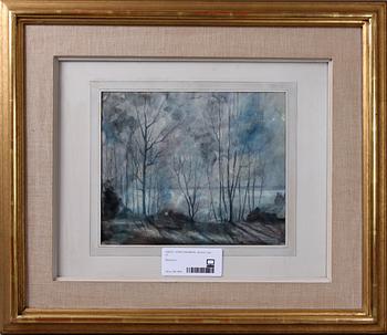 JOHN CARLBERG, akvarell, sign.