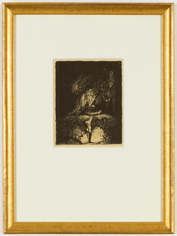 John Bauer, lithograph, from "Troll", 1915. Signed B in the print.