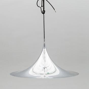 TAKLAMPA, Semipendel, Claus Bonderup, 1900-talets andra hälft. Höjd ca 35 cm.