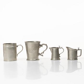 Measuring vessels/measures, 11 pcs. various masters. 19th century.