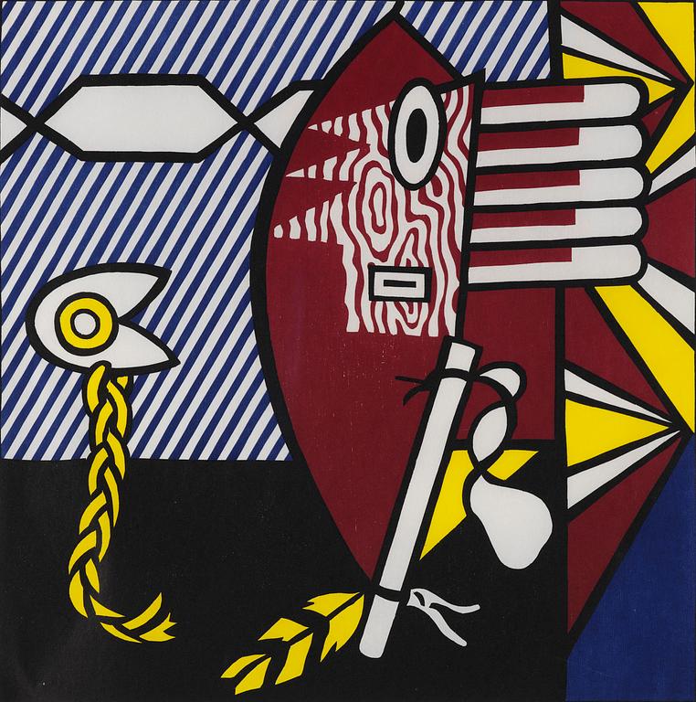 Roy Lichtenstein, "American Indian Theme I".