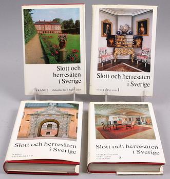 BOK, 16 vol, "Svenska Slott och Herresäten", Allhems förlag, Malmö.