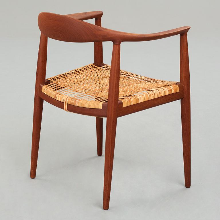 HANS J WEGNER, karmstol, "The Chair" modell "JH501" Johannes Hansen, Danmark, 1950-tal.