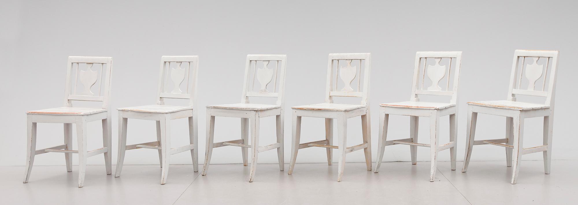 STOLAR, 6 st, allmoge, 1800-talets första hälft.