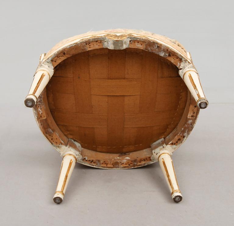 KARMSTOL, gustaviansk, 1700-talets slut.