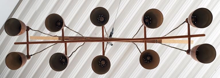 Hans-Agne Jakobsson, attributed, a ceiling lamp, Hans Agne Jakobsson AB, Markaryd, Sweden 1950s.