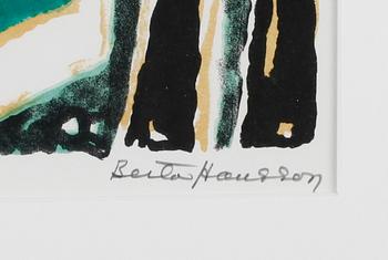 BERTA HANSSON, färglitografi, signerad, numrerad 276/360.