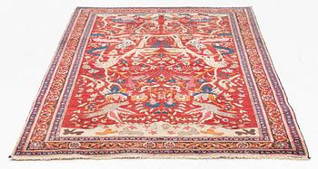 A semi-antique pictoral Doroksh rug, North-East Persia (Iran), ca 200 x 131 cm.