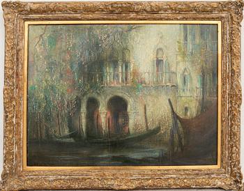 Gennaro Favai, Gondola in Venice.