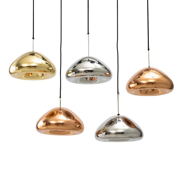 Tom Dixon, five 'Void' ceiling lamps, 2000s.