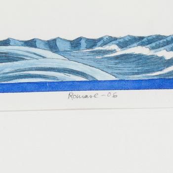 ANDERS ROMARE, akvarell och gouache på papper, signerad Romare och daterad -06.