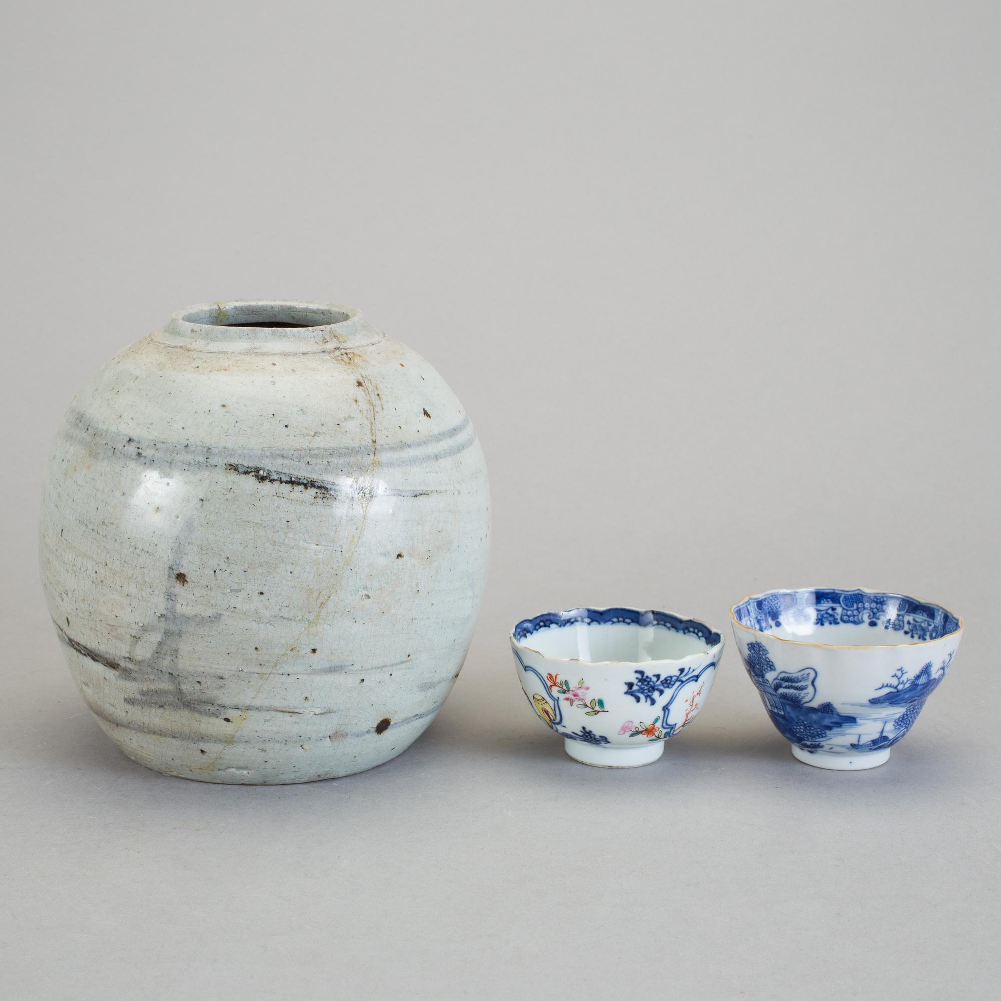 PARTI PORSLIN, 8 delar, porslin, Kina, 17-/18-/1900-tal.