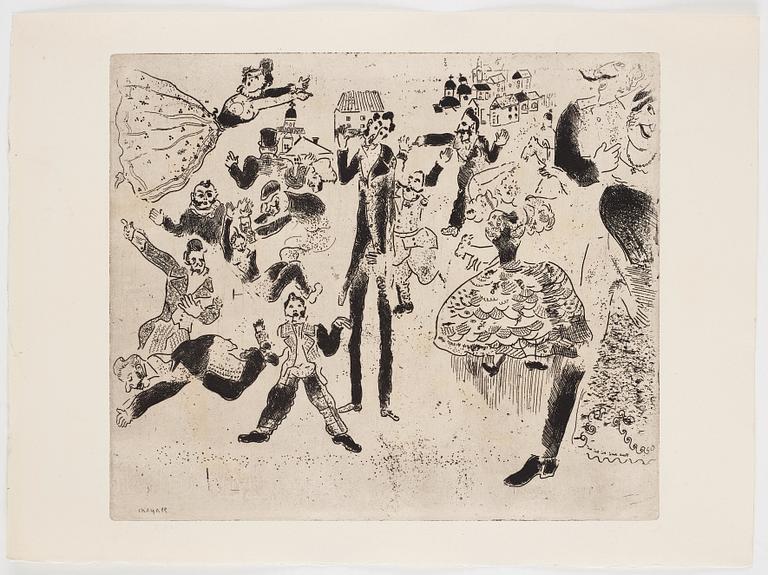 Marc Chagall, MARC CHAGALL, 71 etchings from the edition of 285 examples on Arches/MBM/J. Perrigot paper, 1923-1948.