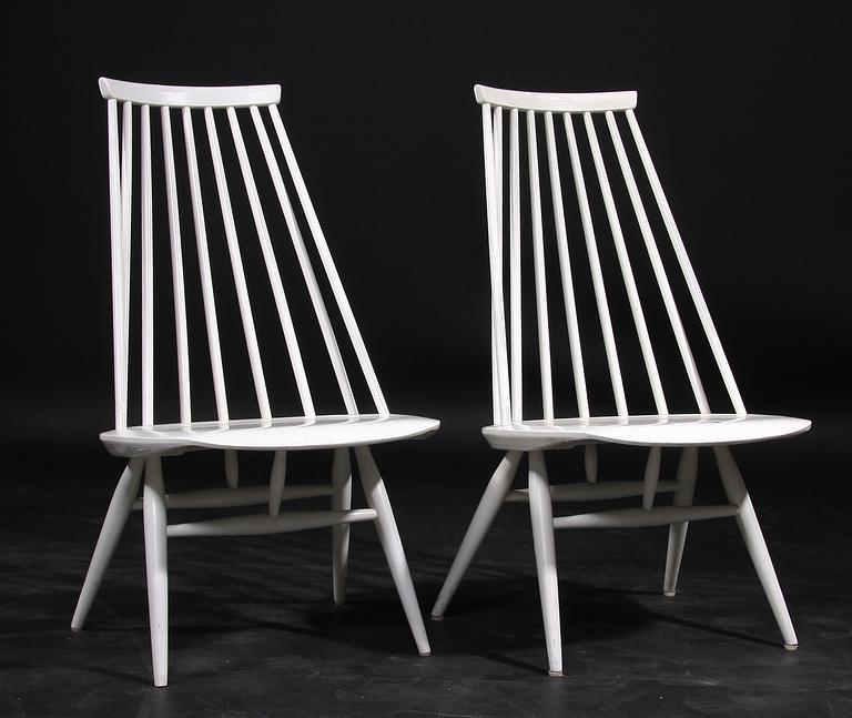 STOLAR, ett par "Mademoiselle" Ilmari Tapiovaara, Edsbyverken 1961. Brännmärkta.