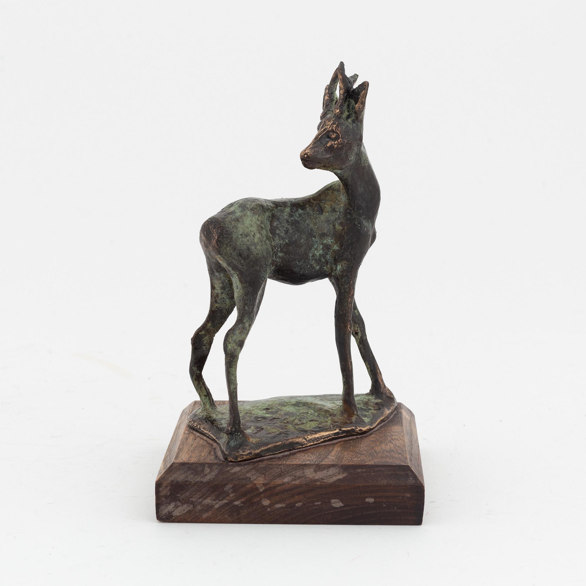 Torbjörn Forsberg, skulptur, brons, signerad. Daterad 1996. Höjd 16,5 cm.
