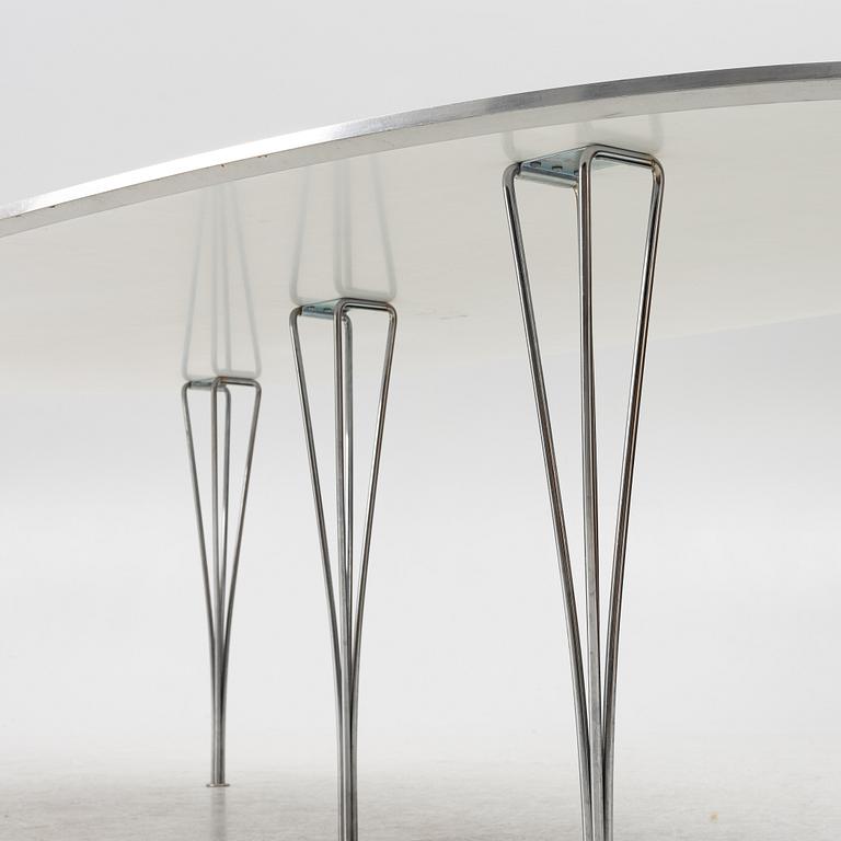 Bruno Mathsson & Piet Hein, dining table, "Superellipse", Fritz Hansen, Denmark, 1984.