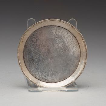 MYNTFAT, fem stycken, silver. Bla Zee Sung, Shanghai, 1900-talets början.