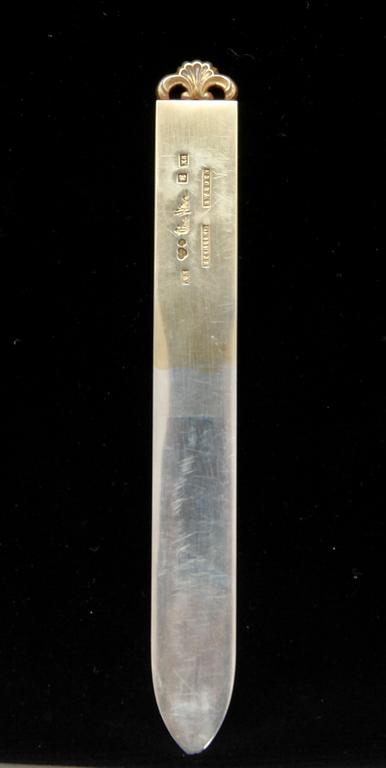 BREVKNIV, silver. Wiwen Nilsson, Lund 1949. VIkt 29 g.