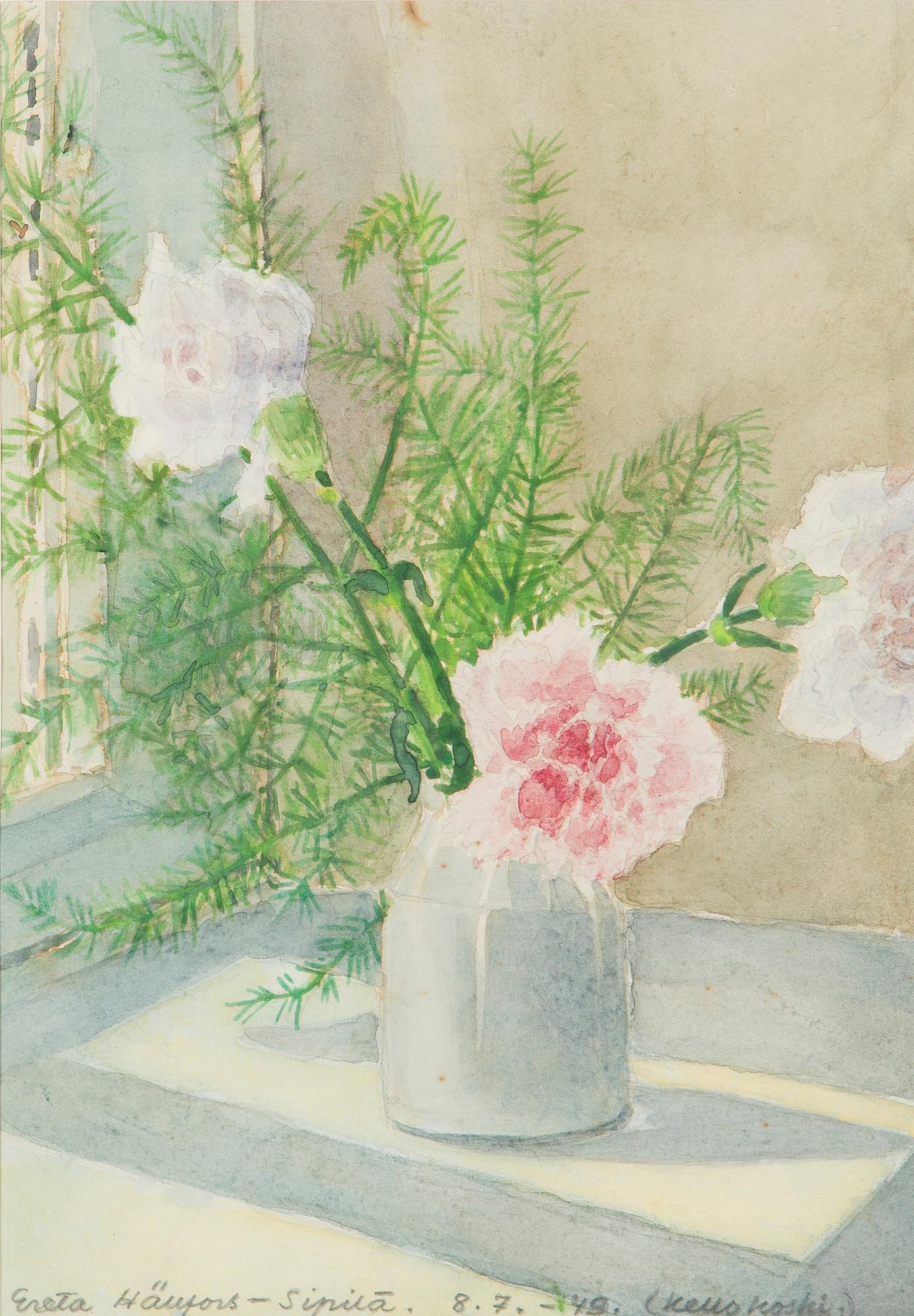 Greta Hällfors-Sipilä, Blomster stilleben.