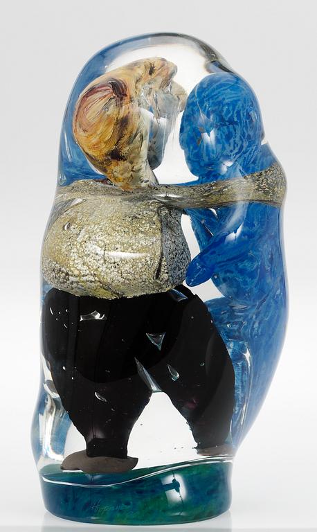 A David Hopper glass sculpture, USA 1990.