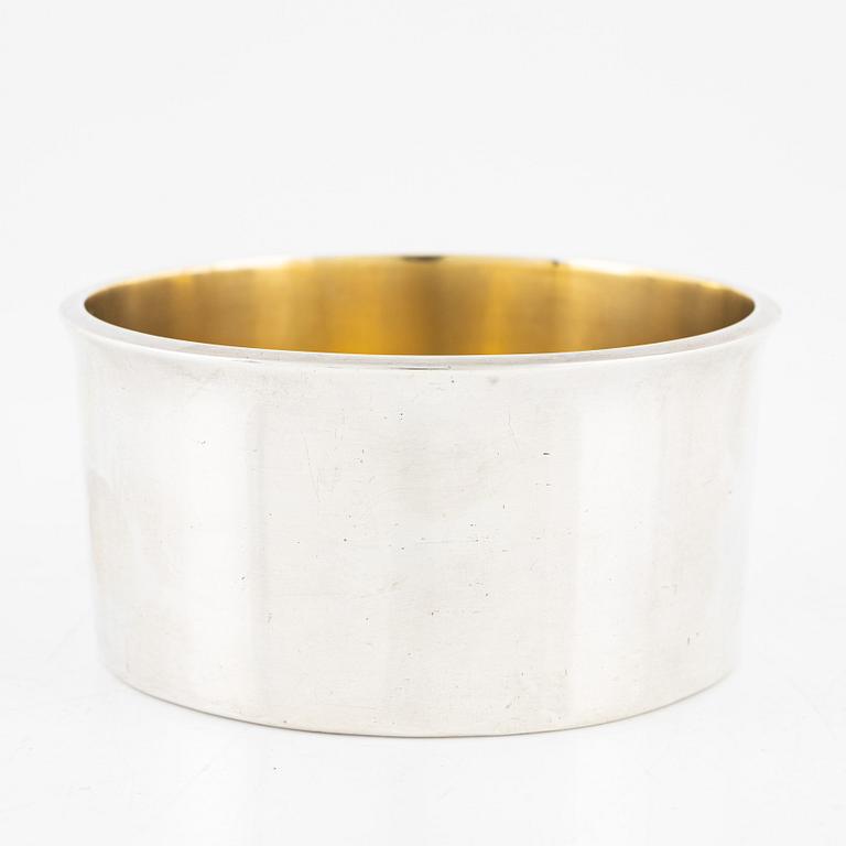 A Swedish Parcel-Gilt Sterling Silver Bowl, mark of Atelier Borgila, Stockholm 1958.