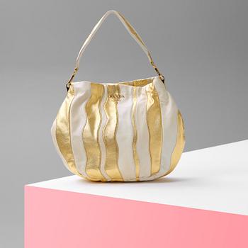 HANDVÄSKA, "Nappa Stripes", Prada.