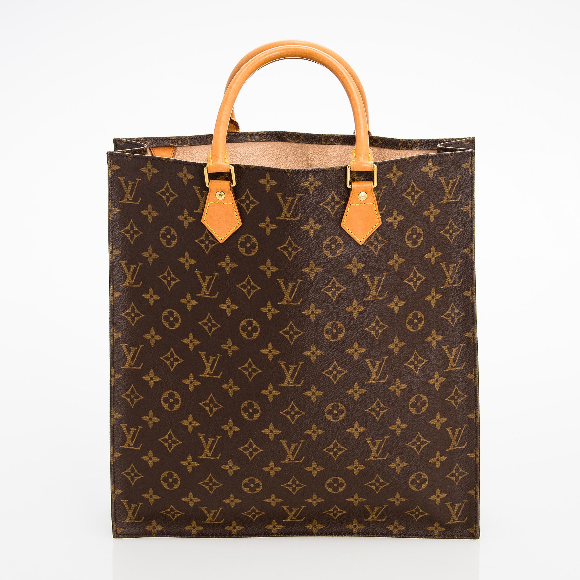 Louis Vuitton, Monogram Canvas 'Sac Plat Tote' Bag.